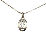 カルティエ Cartier ロゴドゥーブル ダイヤネックレス ピンクゴールド 750PG ジュエリー