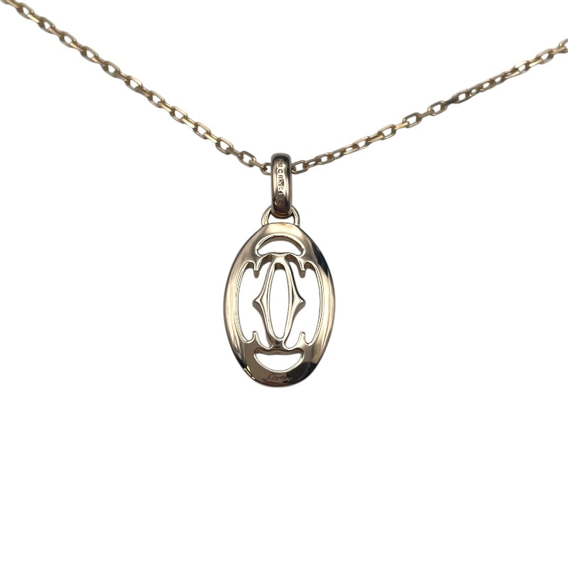 カルティエ Cartier ロゴドゥーブル ダイヤネックレス ピンクゴールド 750PG ジュエリー