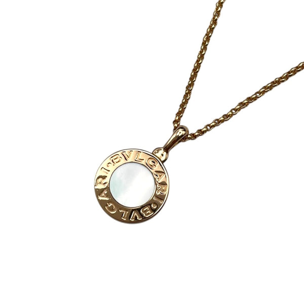 商品名: BVLGARI ローズゴールド母貝ペンダントネックレス（ブルガリ） ブルガリ BVLGARI ブリガリブルガリネックレス ピンクゴールド 750PG