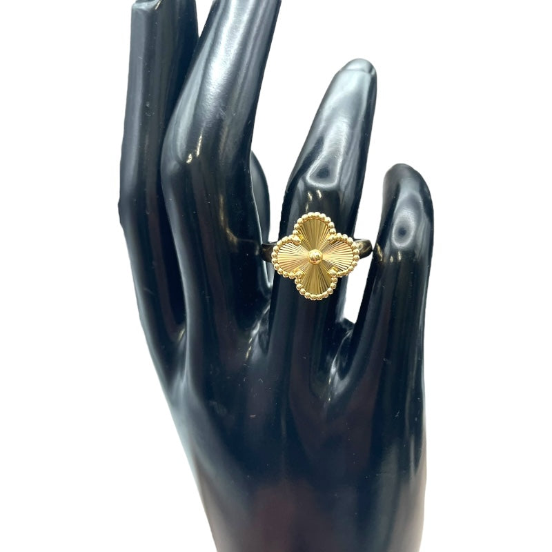 ヴァンクリーフ＆アーペル Van Cleef & Arpels ヴィンテージアルハンブラリング イエローゴールド 750 ジュエリー