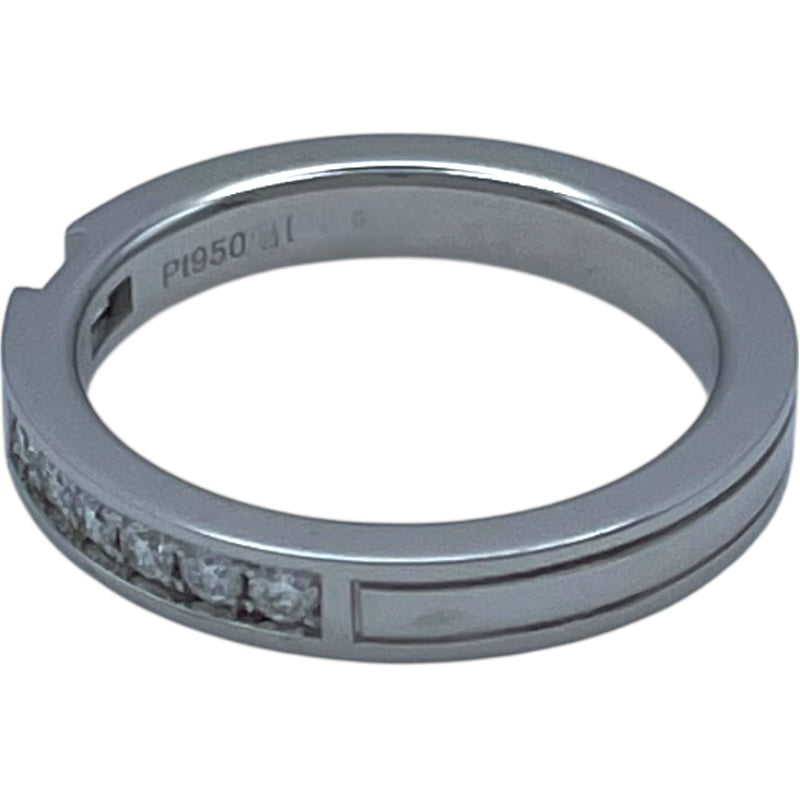 ハリーウィンストン HARRY WINSTON トラフィックアクセントダイヤバンドリング プラチナ Pt950/ダイヤモンド ジュエリー