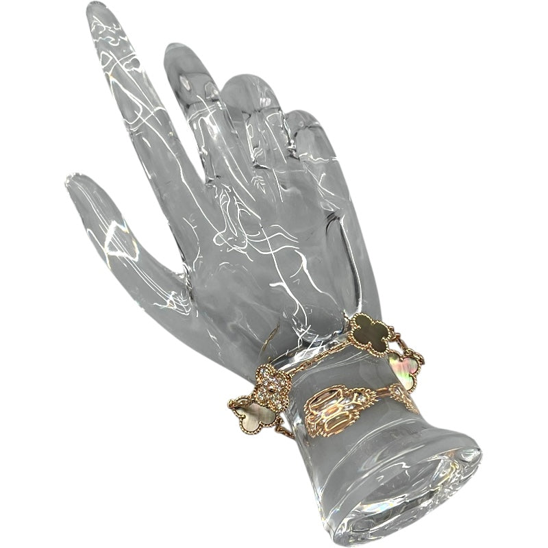 ヴァンクリーフ＆アーペル Van Cleef & Arpels ヴィンテージアルハンブラ5Pブレス ピンクゴールド Au750 ジュエリー