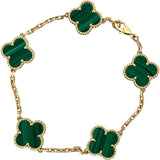 ヴァンクリーフ＆アーペル Van Cleef & Arpels ヴィンテージアルハンブラ5Pブレス ゴールド Au750 ジュエリー