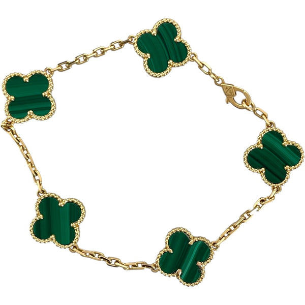 ヴァンクリーフ＆アーペル Van Cleef & Arpels ヴィンテージアルハンブラ5Pブレス ゴールド Au750 ジュエリー