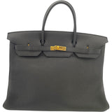 エルメス HERMES バーキン40 □N刻 ブラック GD金具 トゴ レディース ハンドバッグ