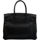 エルメス HERMES バーキン30 □M刻 ブラック GD金具 トリヨン レディース ハンドバッグ