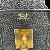 エルメス HERMES バーキン30 □M刻 ブラック GD金具 トリヨン レディース ハンドバッグ