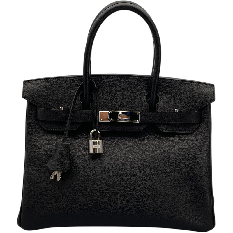 エルメス HERMES バーキン30 □I刻 ブラック SV金具 ヴァッシュリエージュ レディース ハンドバッグ