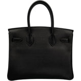 エルメス HERMES バーキン30 □I刻 ブラック SV金具 ヴァッシュリエージュ レディース ハンドバッグ