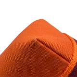 エルメス HERMES ブリッドアブラックPM オレンジ SV金具 トワル レディース ポーチ