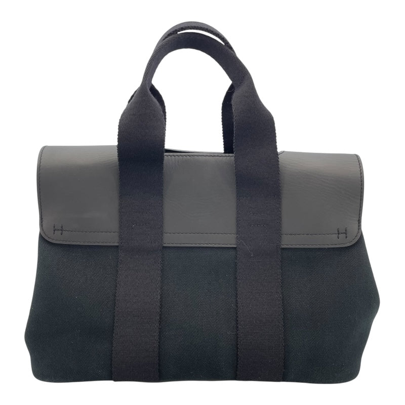 エルメス HERMES ヴァルパラインPM ブラック SV金具 トワル レディース ハンドバッグ