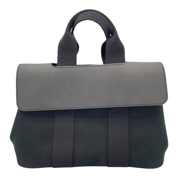 エルメス HERMES ヴァルパラインPM ブラック SV金具 トワル レディース ハンドバッグ