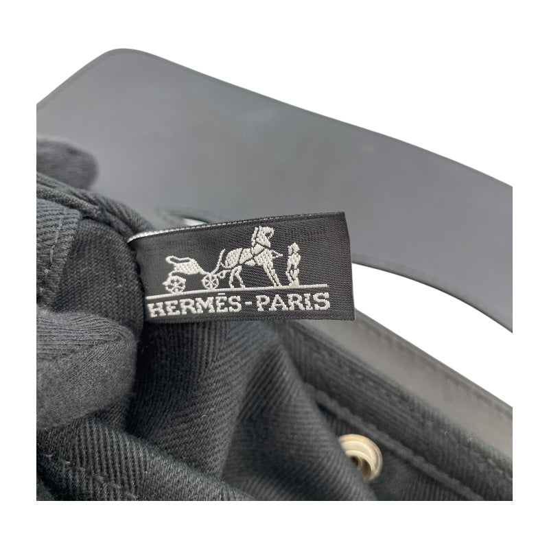 エルメス HERMES ヴァルパラインPM ブラック SV金具 トワル レディース ハンドバッグ