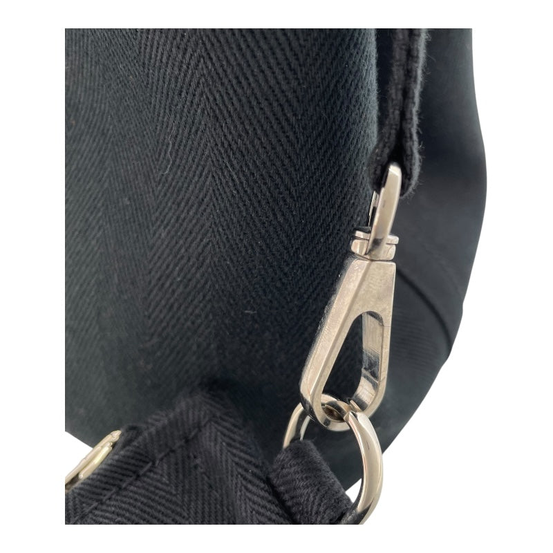 エルメス HERMES ヴァルパラインPM ブラック SV金具 トワル レディース ハンドバッグ