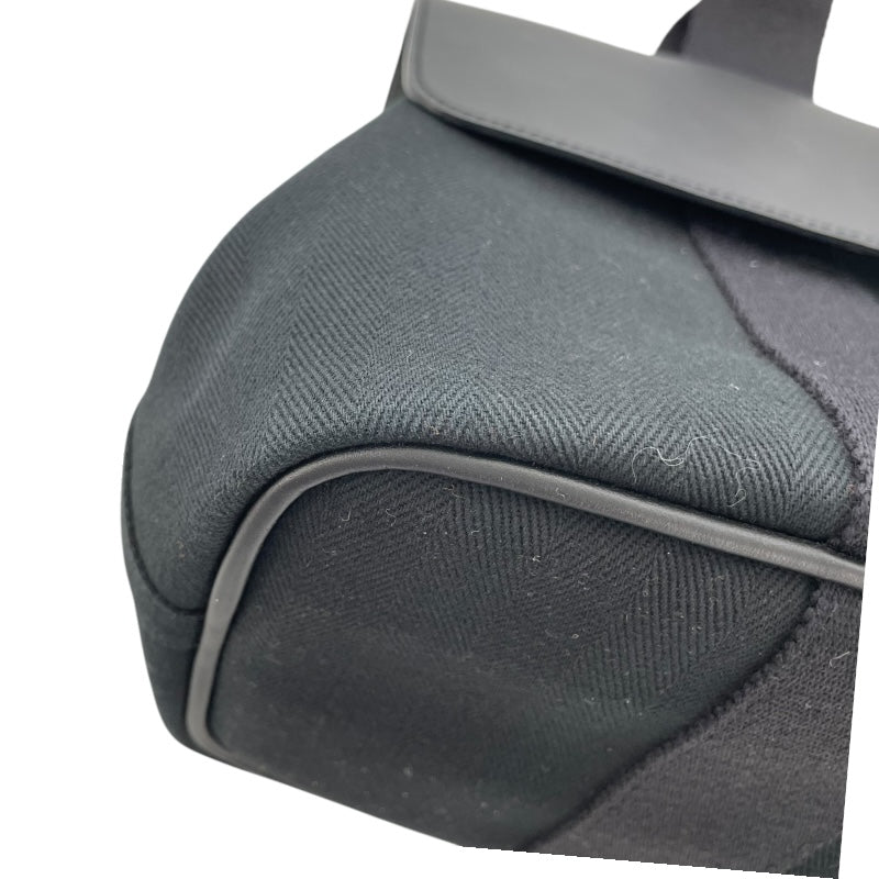 エルメス HERMES ヴァルパラインPM ブラック SV金具 トワル レディース ハンドバッグ