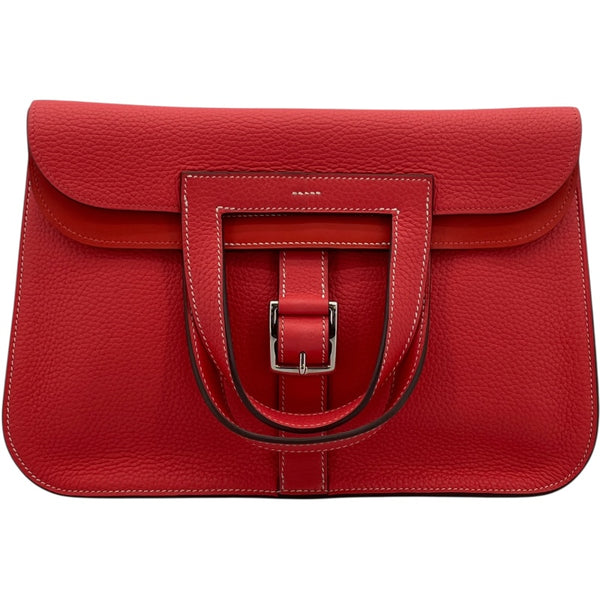 エルメス HERMES アルザン31 ヴェルソ C刻 ローズ・ジャイプール・カプシーヌ SV金具 トリヨン レディース ハンドバッグ