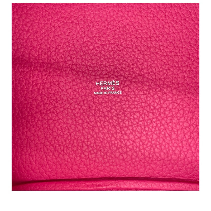 エルメス HERMES ピコタンロックPM U刻印 ローズショッキング シルバー金具 トリヨン レディース ハンドバッグ
