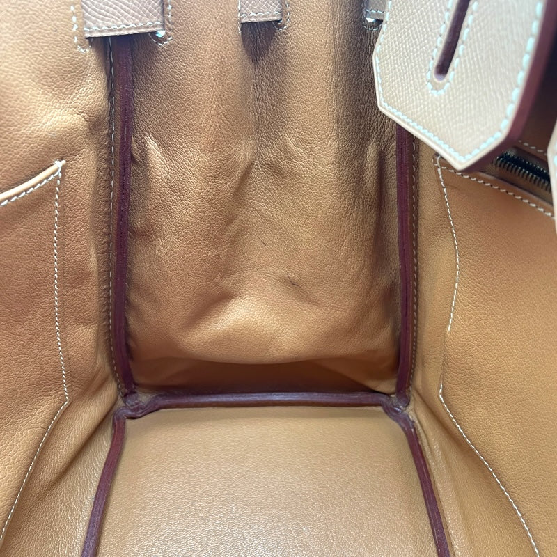 エルメス HERMES オータクロア32 □D刻印 ナチュラル GD金具 クシュベル レディース ハンドバッグ