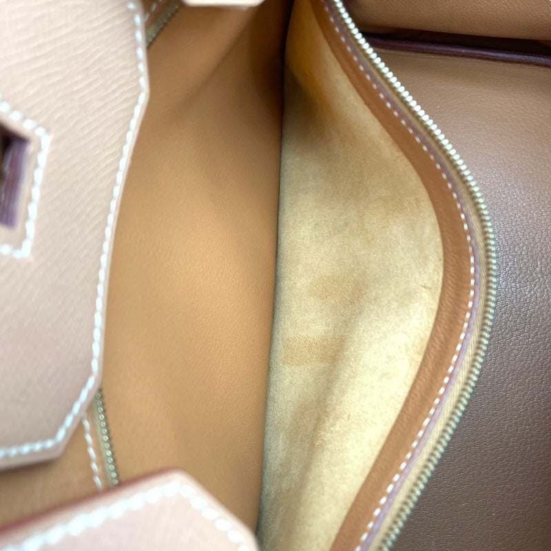エルメス HERMES オータクロア32 □D刻印 ナチュラル GD金具 クシュベル レディース ハンドバッグ