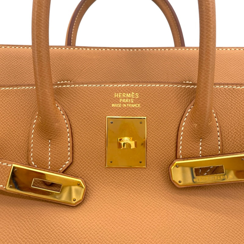 エルメス HERMES オータクロア32 □D刻印 ナチュラル GD金具 クシュベル レディース ハンドバッグ