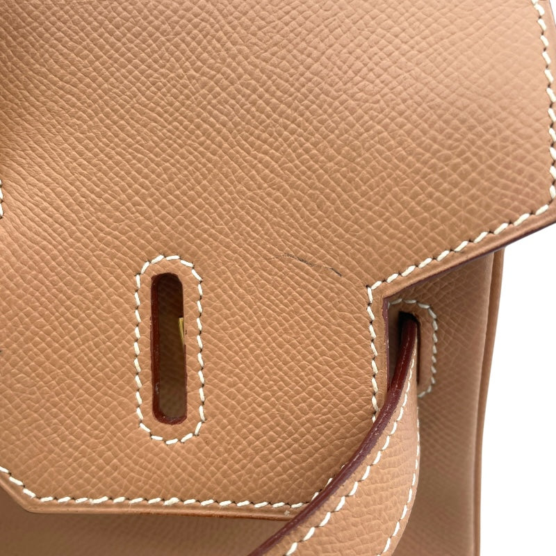 エルメス HERMES オータクロア32 □D刻印 ナチュラル GD金具 クシュベル レディース ハンドバッグ
