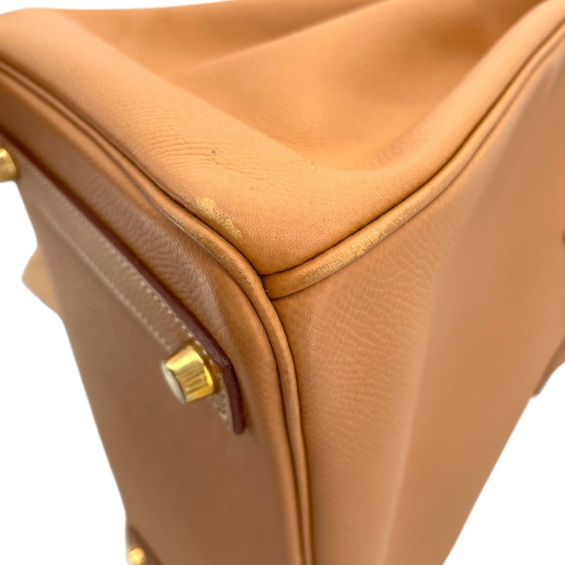 エルメス HERMES オータクロア32 □D刻印 ナチュラル GD金具 クシュベル レディース ハンドバッグ
