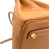 エルメス HERMES オータクロア32 □D刻印 ナチュラル GD金具 クシュベル レディース ハンドバッグ