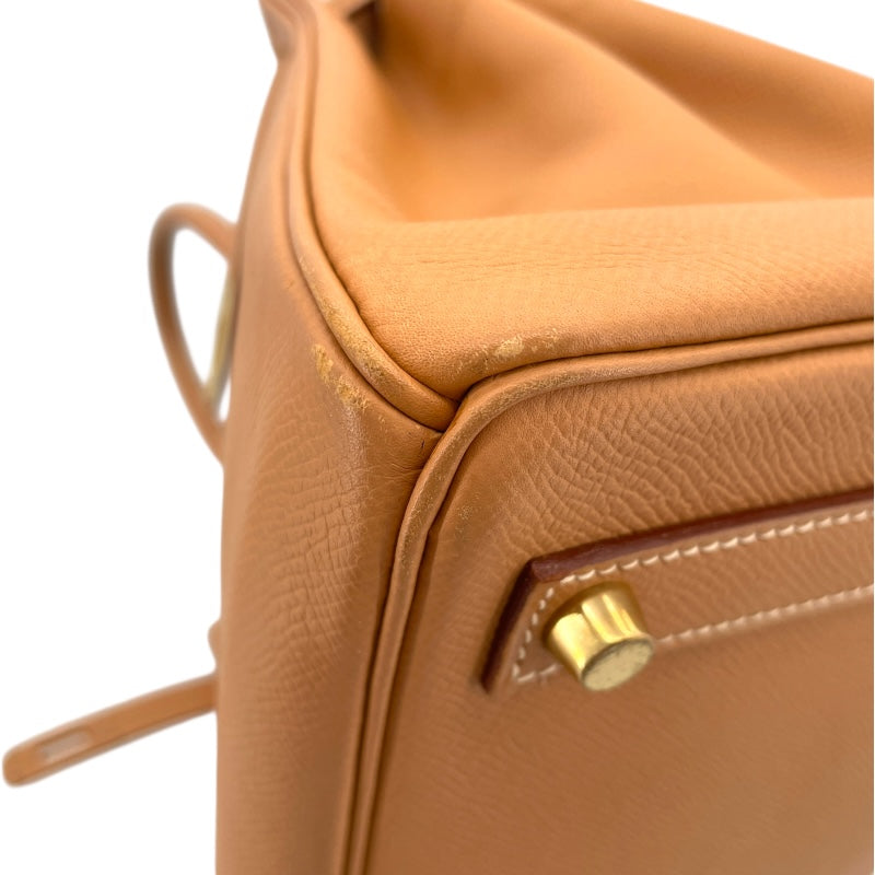 エルメス HERMES オータクロア32 □D刻印 ナチュラル GD金具 クシュベル レディース ハンドバッグ