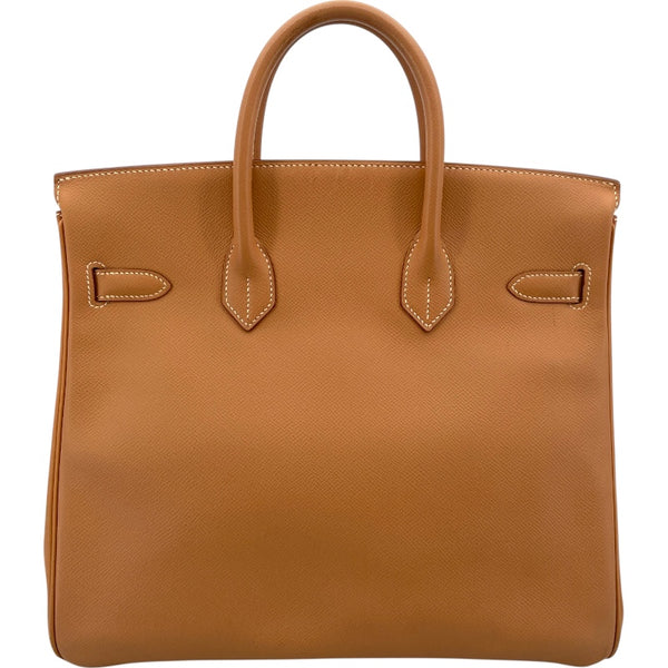 エルメス HERMES オータクロア32 □D刻印 ナチュラル GD金具 クシュベル レディース ハンドバッグ