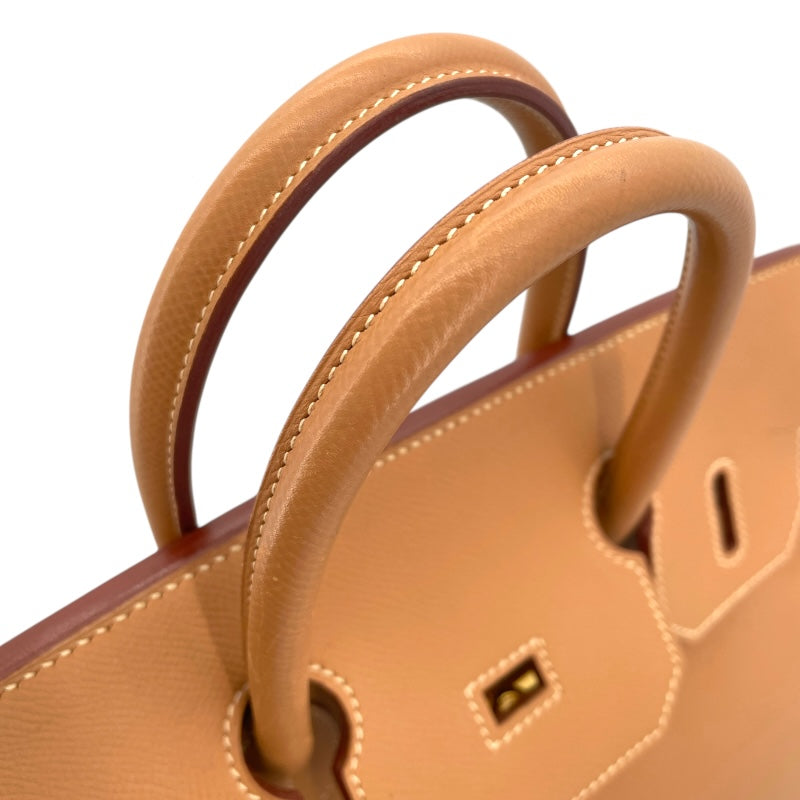 エルメス HERMES オータクロア32 □D刻印 ナチュラル GD金具 クシュベル レディース ハンドバッグ