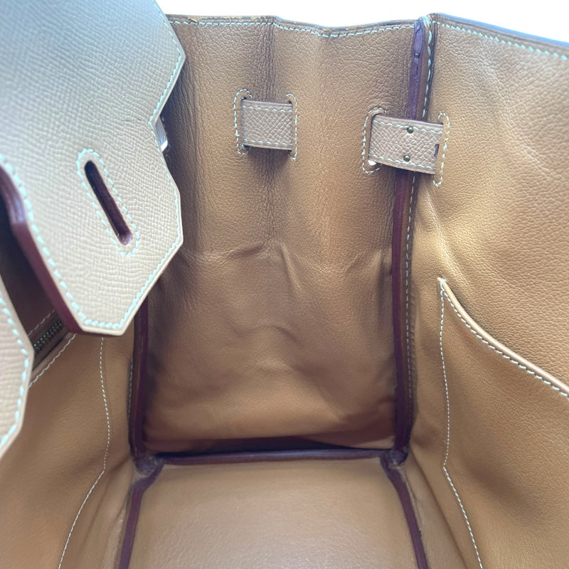 エルメス HERMES オータクロア32 □D刻印 ナチュラル GD金具 クシュベル レディース ハンドバッグ