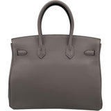 エルメス HERMES バーキン35 Y刻 エタン シルバー金具 トゴ レディース ハンドバッグ