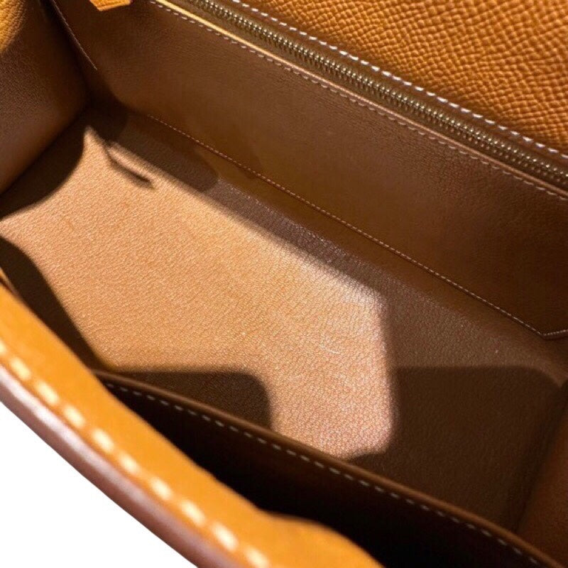 エルメス HERMES ケリー28 外縫い D刻 ゴールド GD金具 エプソン レディース ハンドバッグ