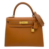 エルメス HERMES ケリー28 外縫い D刻 ゴールド GD金具 エプソン レディース ハンドバッグ