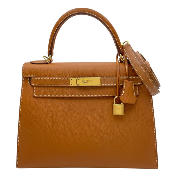 エルメス HERMES ケリー28 外縫い D刻 ゴールド GD金具 エプソン レディース ハンドバッグ