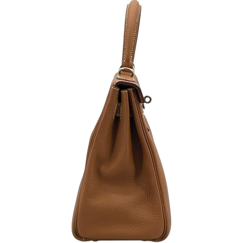 エルメス HERMES ケリー28 内縫い Z刻 ゴールド SV金具 トゴ レディース ショルダーバッグ