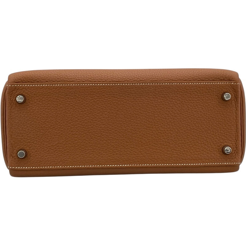 エルメス HERMES ケリー28 内縫い Z刻 ゴールド SV金具 トゴ レディース ショルダーバッグ