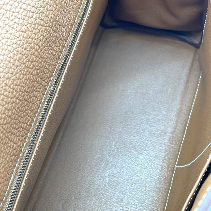 エルメス HERMES ケリー28 内縫い Z刻 ゴールド SV金具 トゴ レディース ショルダーバッグ