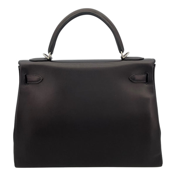 エルメス HERMES ケリー32 内縫い C刻 ブラック SV金具 ヴォー・ジョナサン レディース ショルダーバッグ