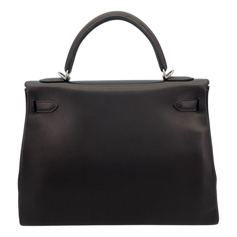 エルメス HERMES ケリー32 内縫い C刻 ブラック SV金具 ヴォー・ジョナサン レディース ショルダーバッグ