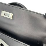 エルメス HERMES ケリー32 内縫い C刻 ブラック SV金具 ヴォー・ジョナサン レディース ショルダーバッグ