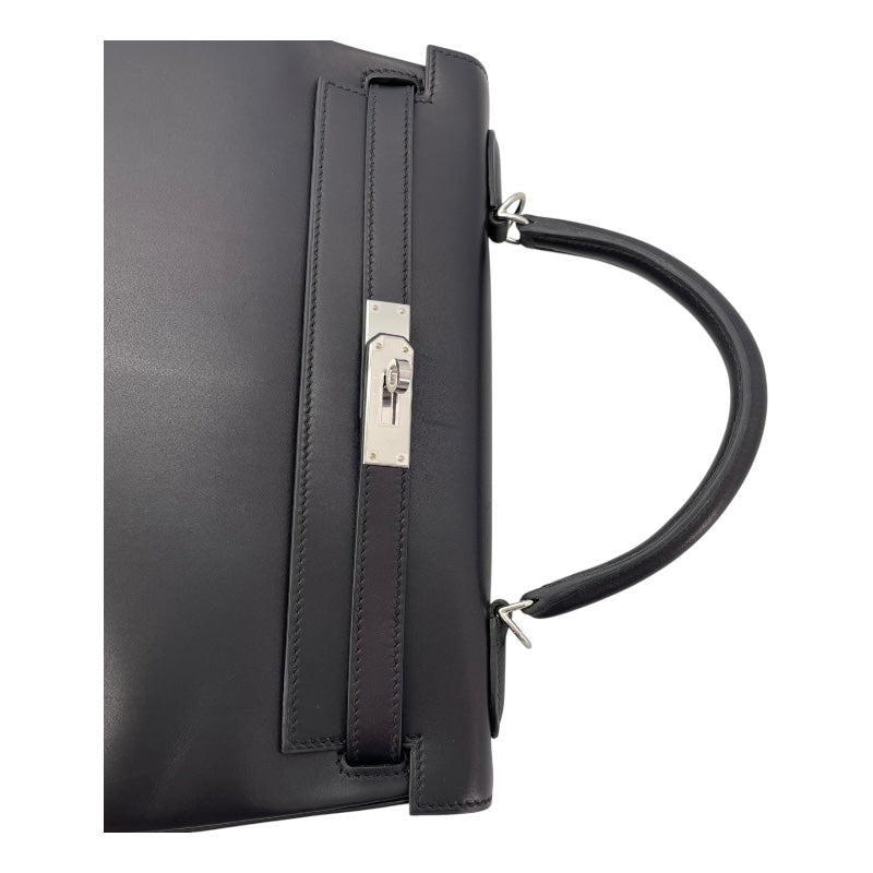 エルメス HERMES ケリー32 内縫い C刻 ブラック SV金具 ヴォー・ジョナサン レディース ショルダーバッグ
