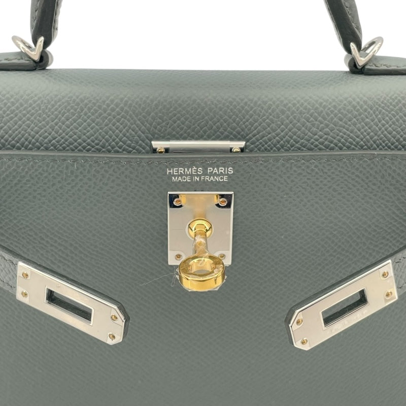 エルメス HERMES ミニケリー2 K刻 ヴェールアマンド SVxGD金具 エプソン レディース ショルダーバッグ