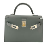 エルメス HERMES ミニケリー2 K刻 ヴェールアマンド SVxGD金具 エプソン レディース ショルダーバッグ