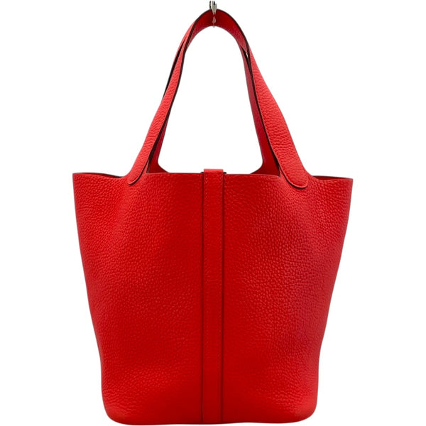 エルメス HERMES ピコタンロックMM Z刻印 ローズテキサス シルバー金具 トリヨン レディース ハンドバッグ