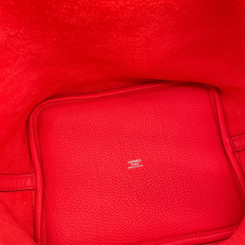 エルメス HERMES ピコタンロックMM Z刻印 ローズテキサス シルバー金具 トリヨン レディース ハンドバッグ