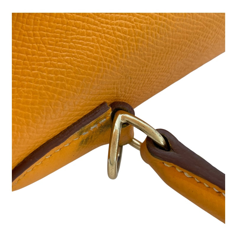 エルメス HERMES ケリー35 キャンディ □P刻 ジョーヌドール×マンゴー GD金具 エプソン レディース ハンドバッグ