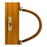 エルメス HERMES ケリー35 キャンディ □P刻 ジョーヌドール×マンゴー GD金具 エプソン レディース ハンドバッグ