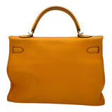 エルメス HERMES ケリー35 キャンディ □P刻 ジョーヌドール×マンゴー GD金具 エプソン レディース ハンドバッグ