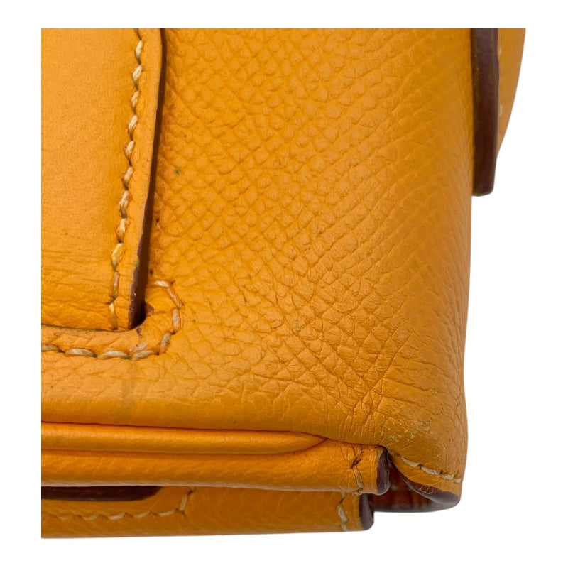エルメス HERMES ケリー35 キャンディ □P刻 ジョーヌドール×マンゴー GD金具 エプソン レディース ハンドバッグ